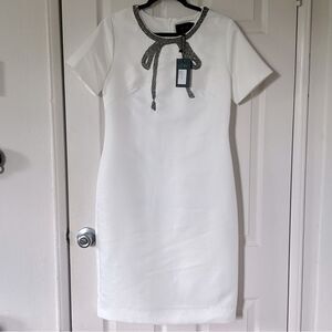 NWT Cenia New York Beaded Bow Dress